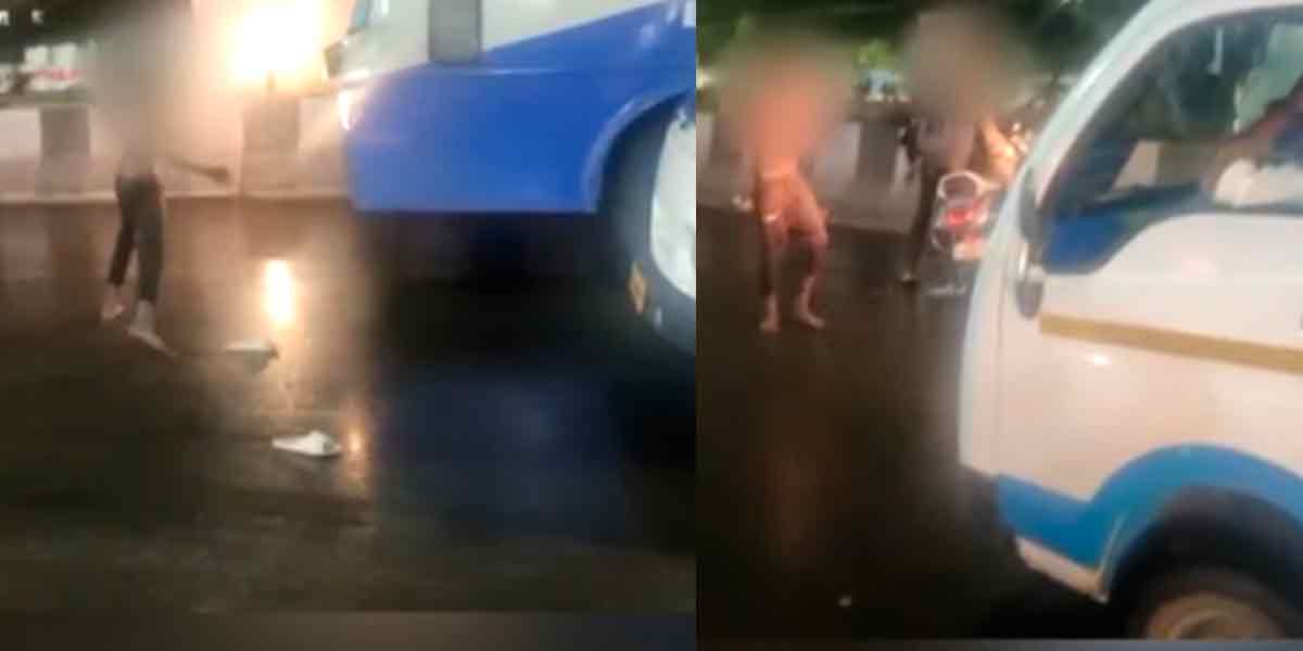 A 13-year-old boy who blocked the vehicle and ransacked the road; the drug changed the route