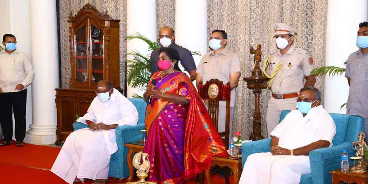 "I will support the implementation of projects for the people" - Tamilisai at the tea party!