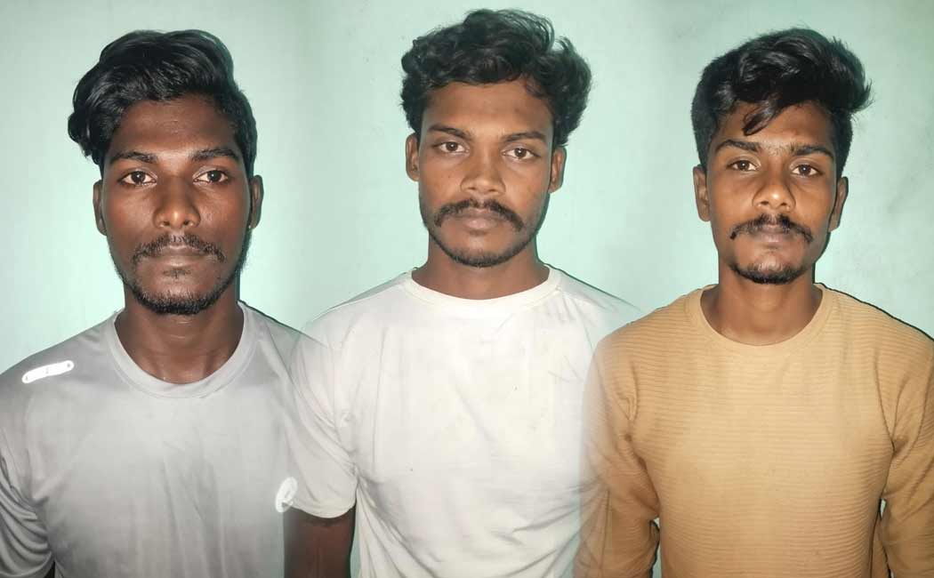 Police arrested three persons for hunting deer
