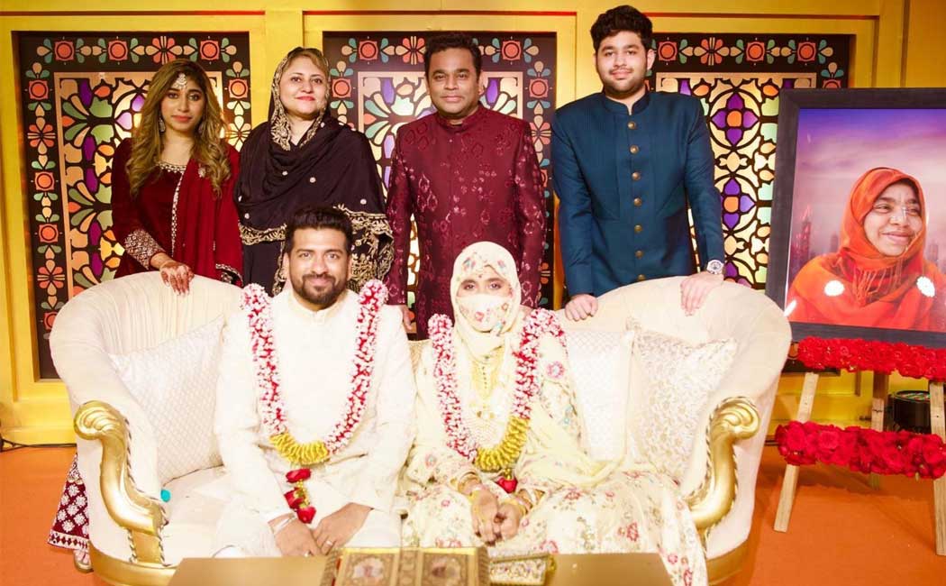 ar rahman daughter khatija gets married riyasdeen