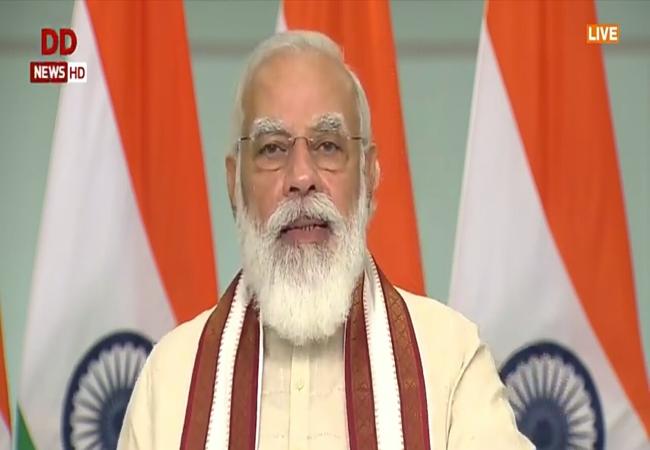 pm narendra modi addressing madhya pradesh