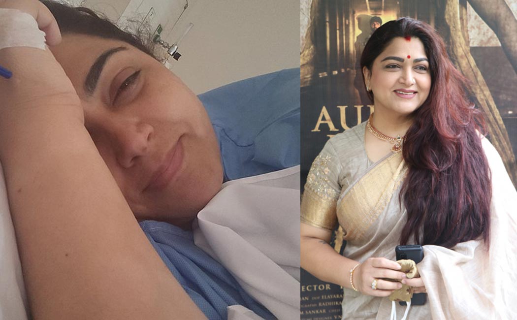 actress khushboo in hospital
