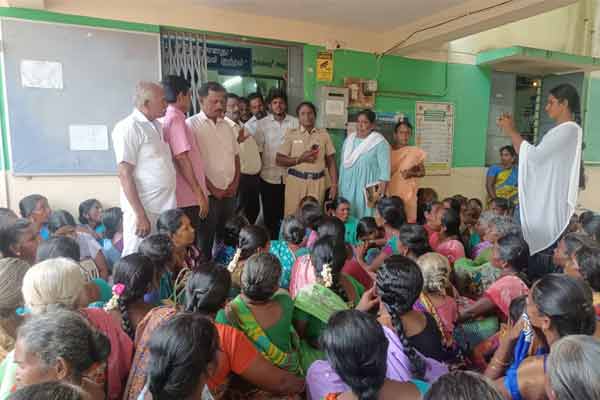 People besieged the panchayat office demanding 100 days of work