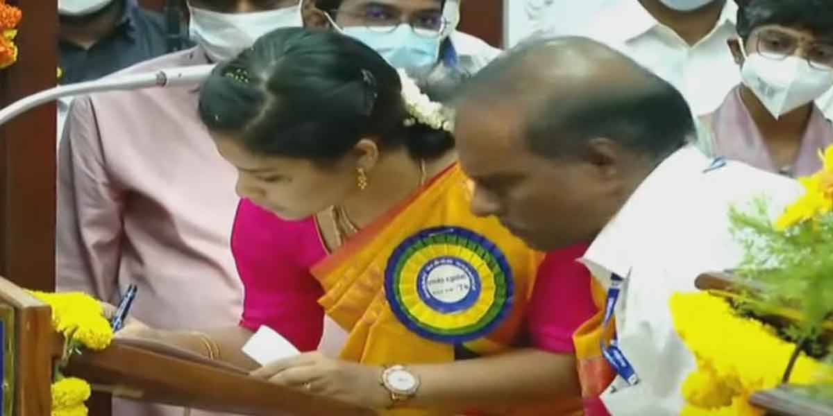 R. Priya became the Mayor of Chennai Corporation