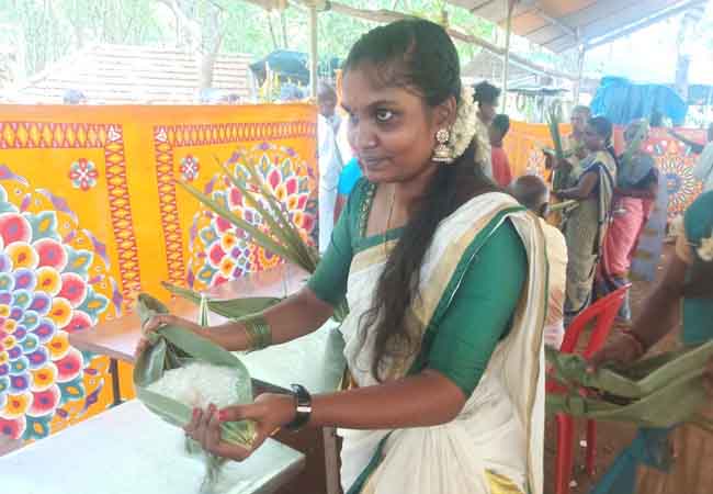 Traditional Palm Tail kanniyakumari temple festival