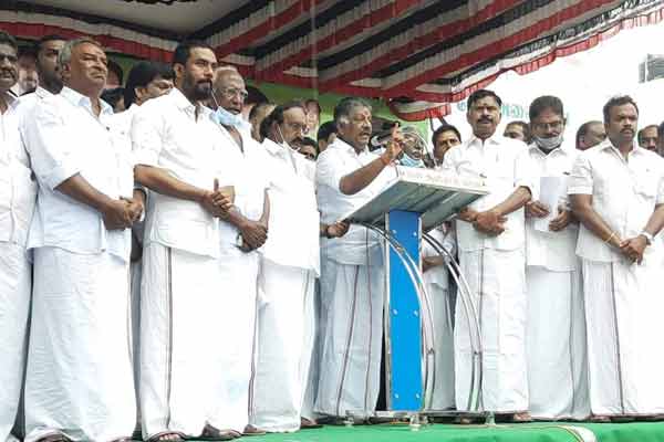 Mullai periyar dam "Struggle to mobilize the people of the Southern District." - O.P.S.