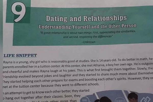 CBSE has explained the subject on dating in the class 9 textbook
