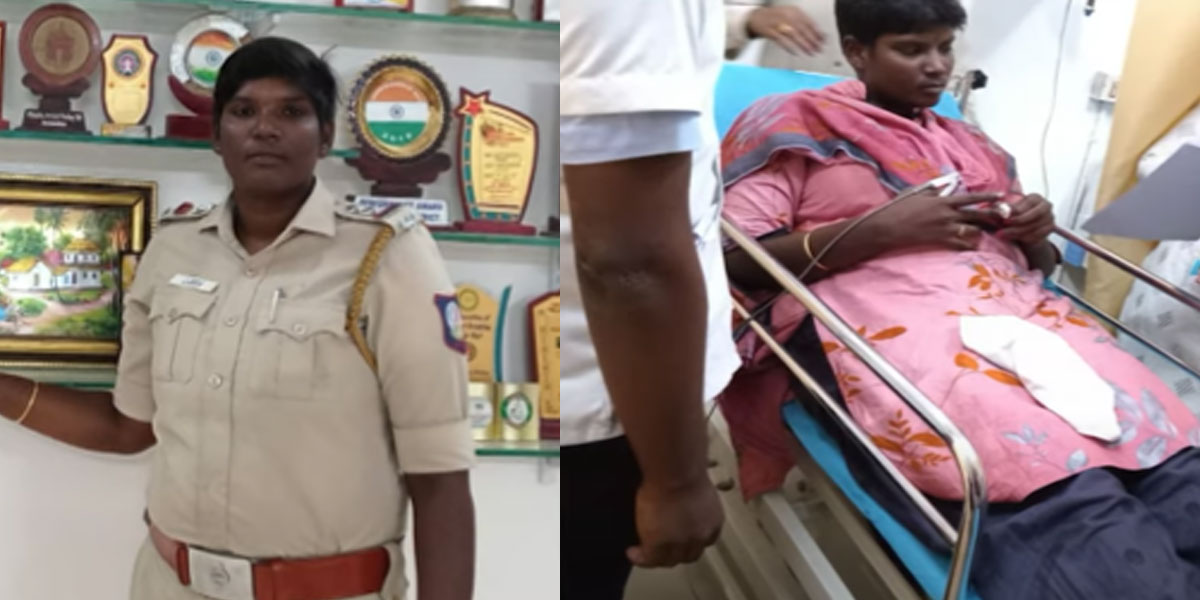 A female police inspector attempted suicide in the police station itself