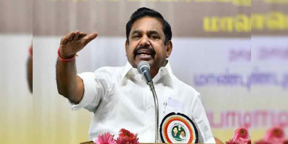 Edappadi Palanisamy's speech