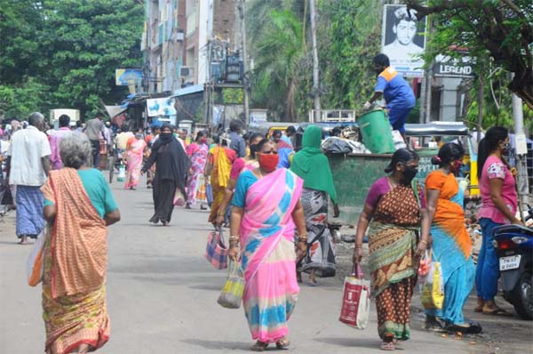 Royapettah in Chennai - corona virus issue - photos -