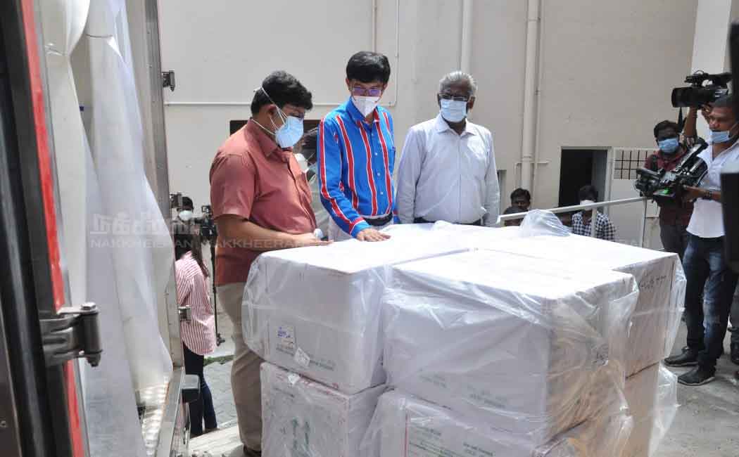 TamilNadu receives corona vaccine