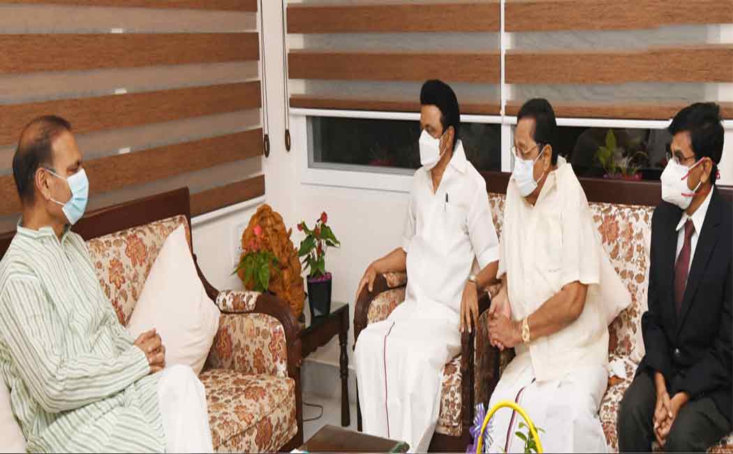 Chief Minister of Tamil Nadu congratulated the Chief Justice in person