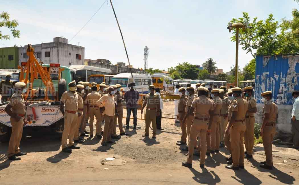 Recovery of temple property; Minister inspects live