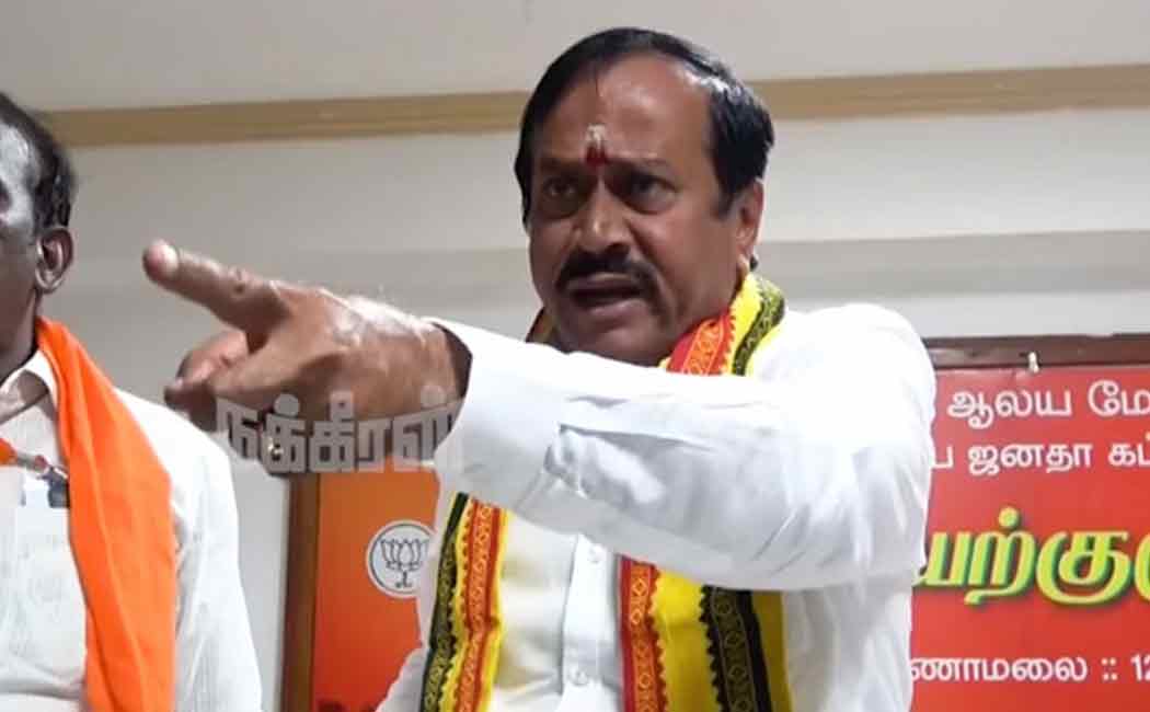 H. Raja statement about Governor RN Ravi's Dravidian model statement