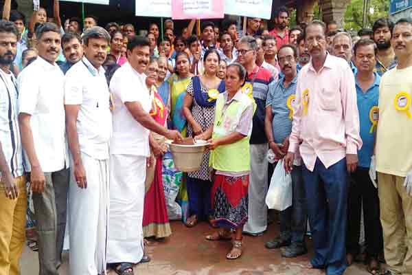trichy srirangam amma mandapam kaveri karai cleaning work volunteer involved