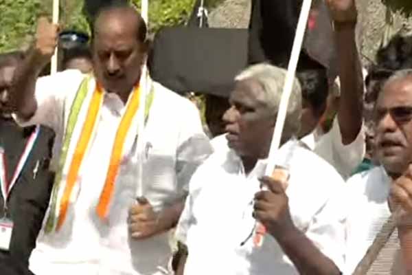 Visit of the Governor Marxist, Congress party struggle
