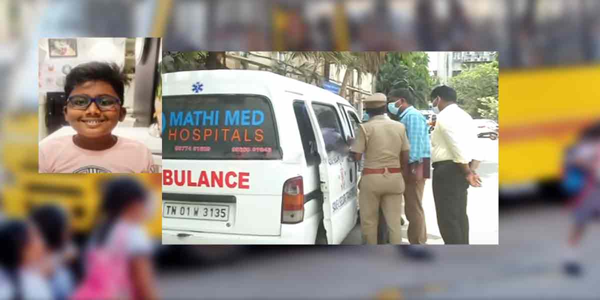 incident in chennai Tragedy on school premises!