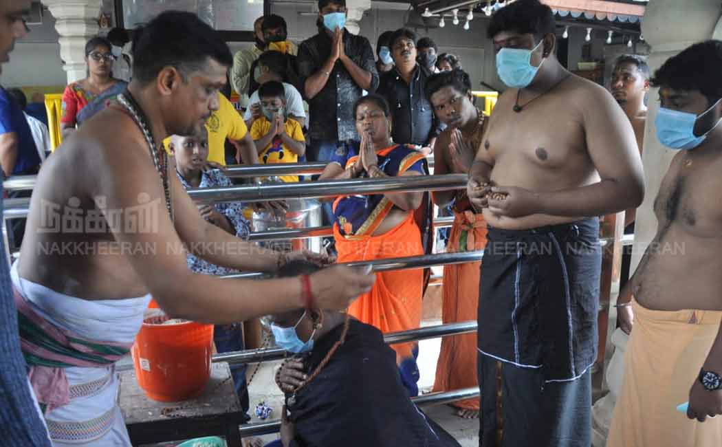 Devotees fasting at Raja Annamalaipuram Iyappan Temple (Pictures)