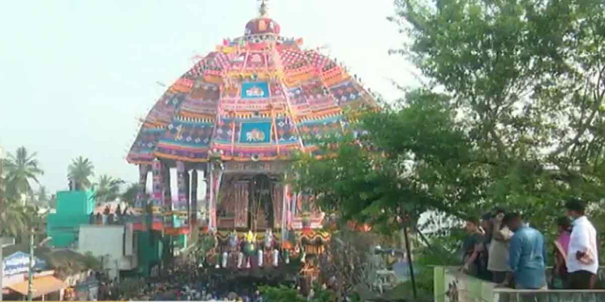 The world famous Thiruvarur Festival started