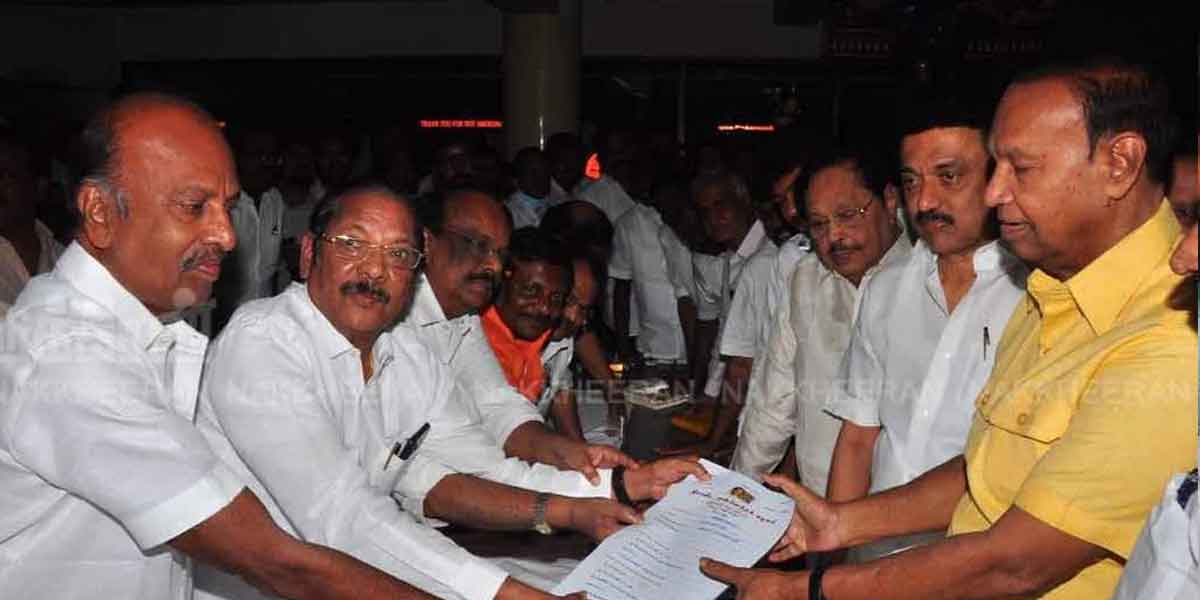 Election for DMK President... Stalin filed nomination