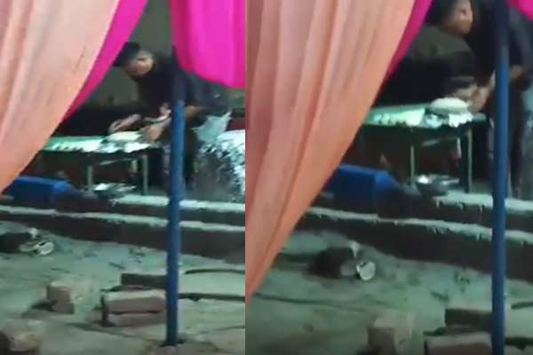 A man made chapati by spitting in uttar pradesh