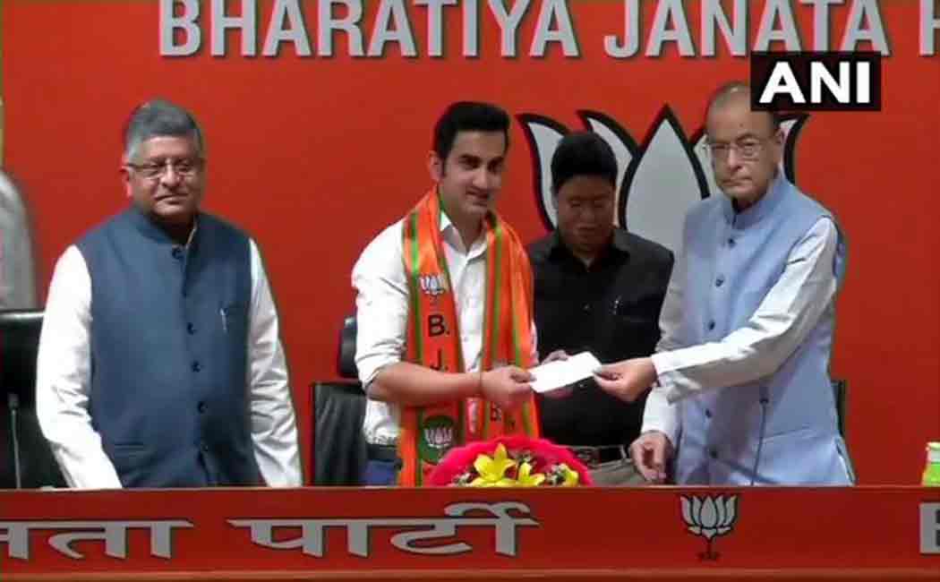 gambhir joins bjp