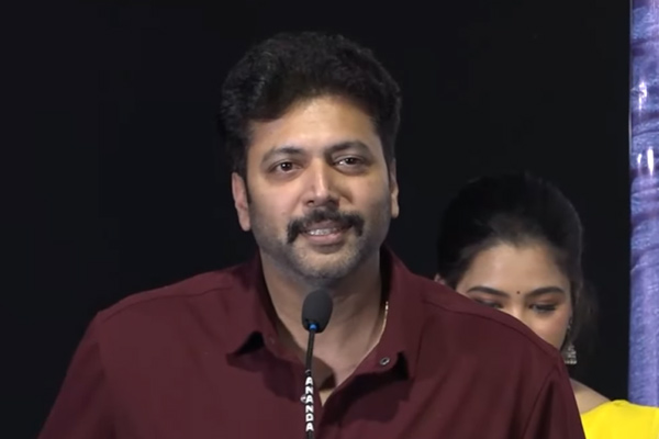 jayam ravi about kiruthika udhayanidhi at kadhalikka neramillai pre release event