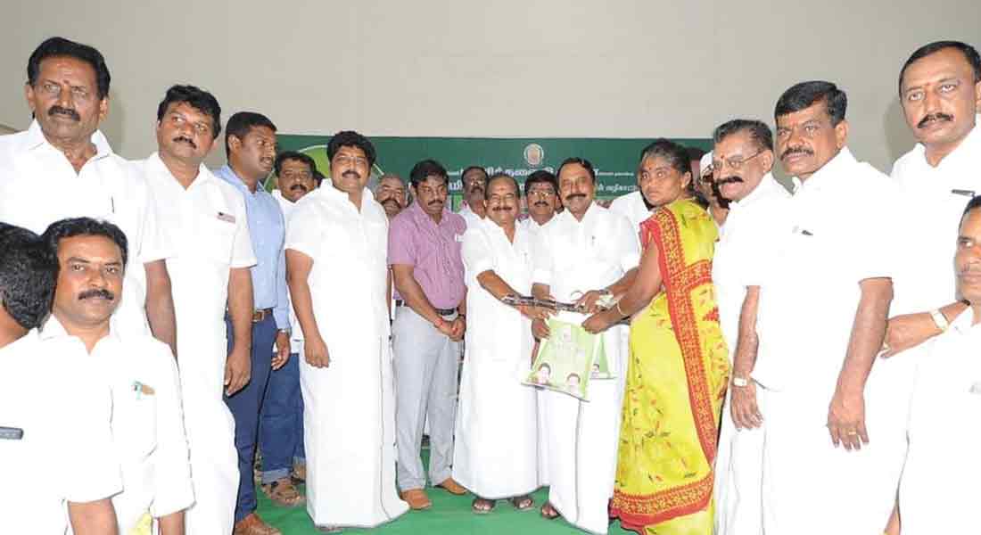 Minister Senkottaiyan who initiated the Pongal special project in Kopi