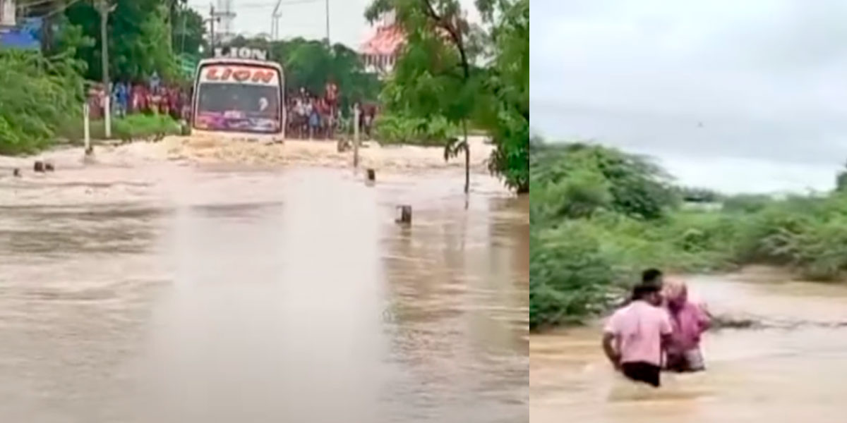 the flood that came; Absentee officers; People crossing without realizing the danger