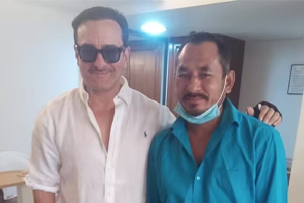 sailf ali khan meet auto driver who rushed hospital he was stamped