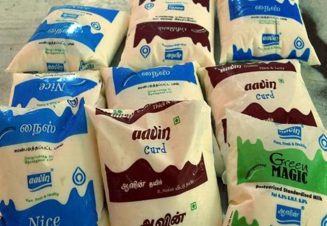 aavin milk price reduced rs 3 for across tamilnadu