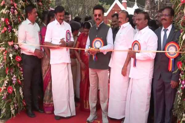 CM MK Stalin inaugurated the ooty Flower Exhibition