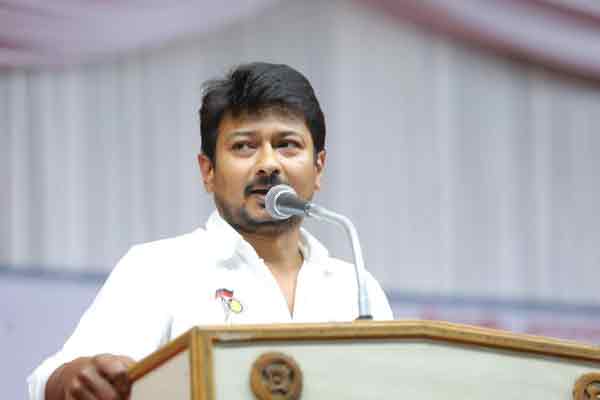 udhayanidhi stalin talks about bjp politics in covai codissia ground