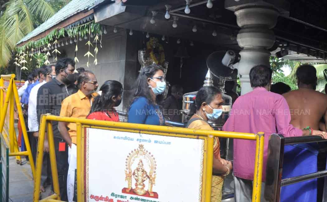 Devotees fasting at Raja Annamalaipuram Iyappan Temple (Pictures)