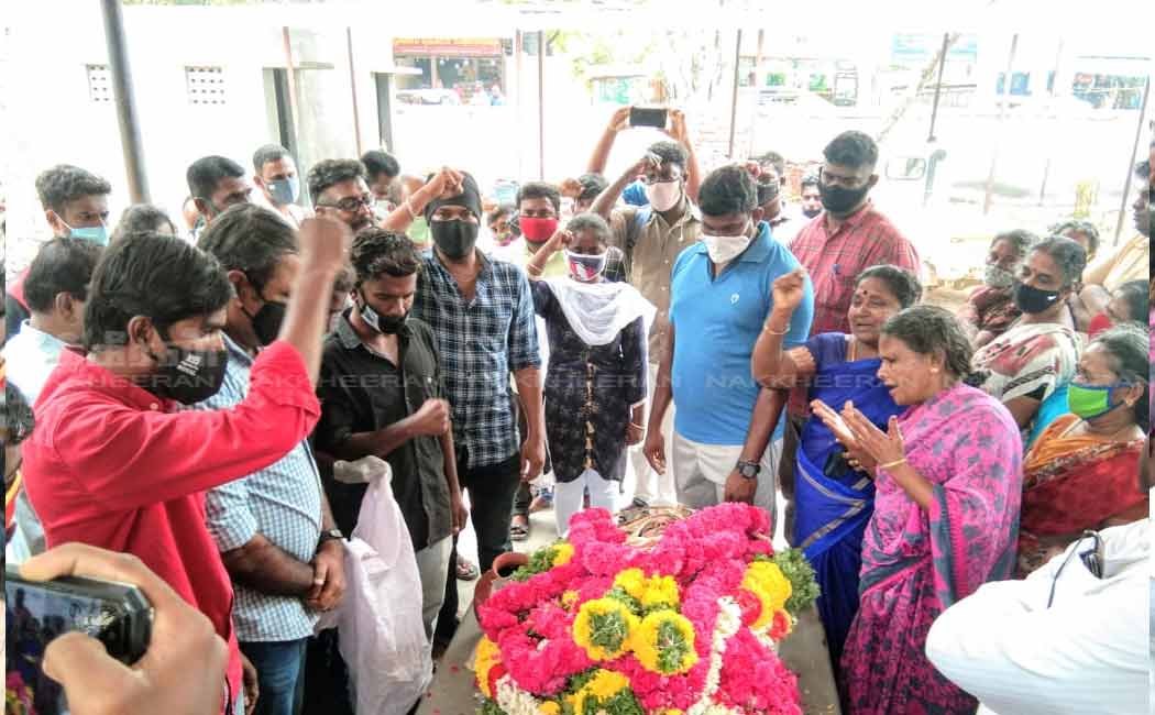 madurai neet exam issue girl funeral