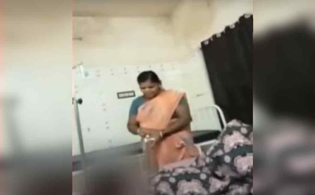 The cleaner injected the glucose to girl
