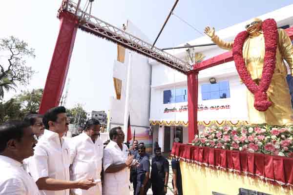 nagercoil dmk office kalaignar statue opening ceremony