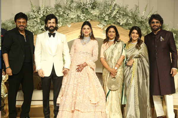 nagarjuna son akhil akkineni marriage reception 13