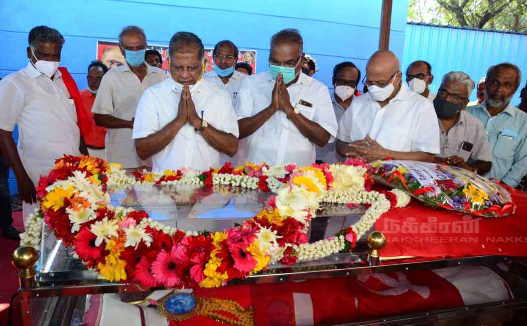 various political leader pay tribute to pandian communist party