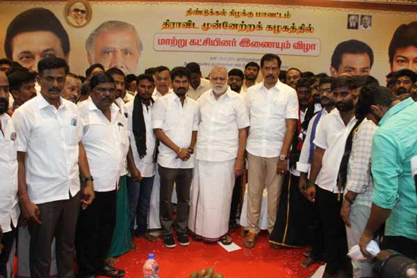5k members alternative parties joined DMK presence Minister I. Periyasamy