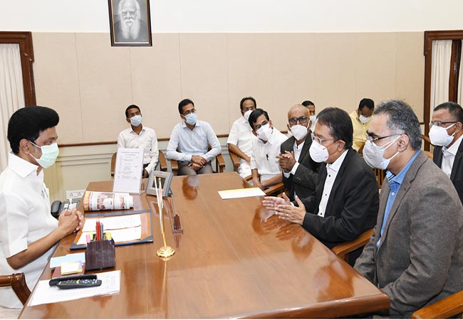 Chairman of the Times Group meets the Chief Minister of Tamil Nadu!