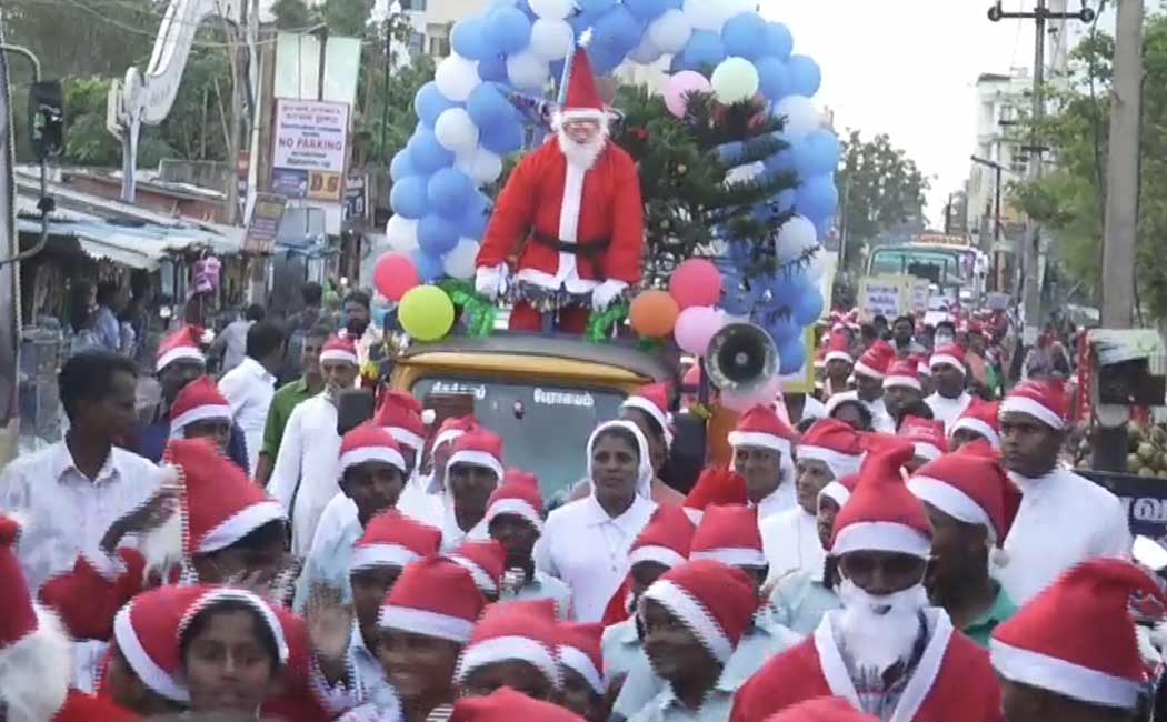 Velankanni people celebrating Christmas party