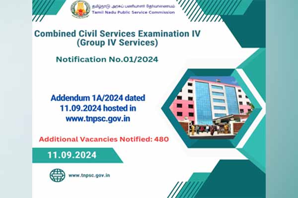 tNPSC gave good news to Group - 4 candidates
