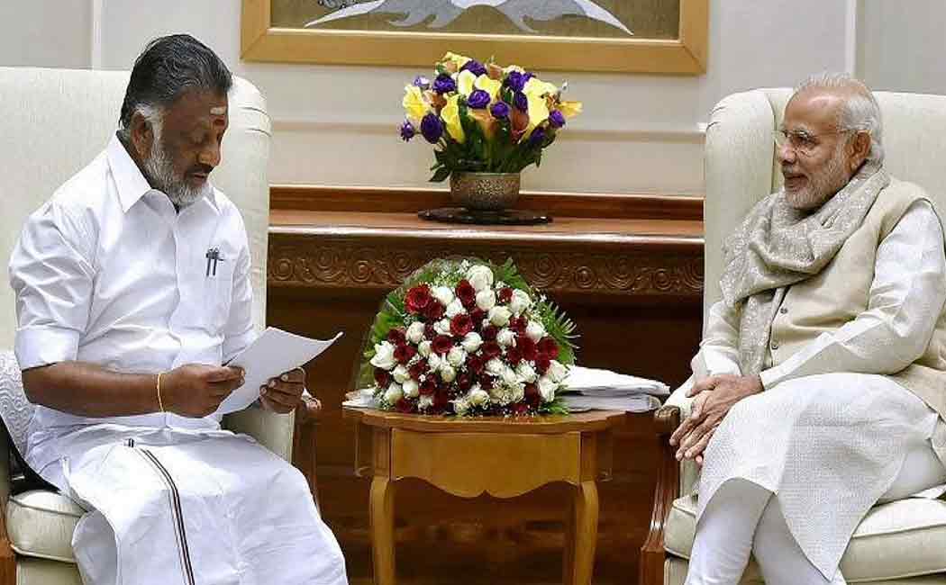 A call from Gujarat; O. Panneerselvam to Ahmedabad