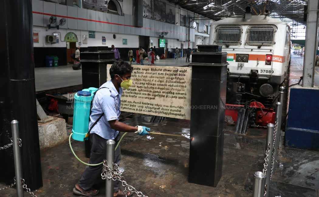 Corona safety arrangements at Railway stations