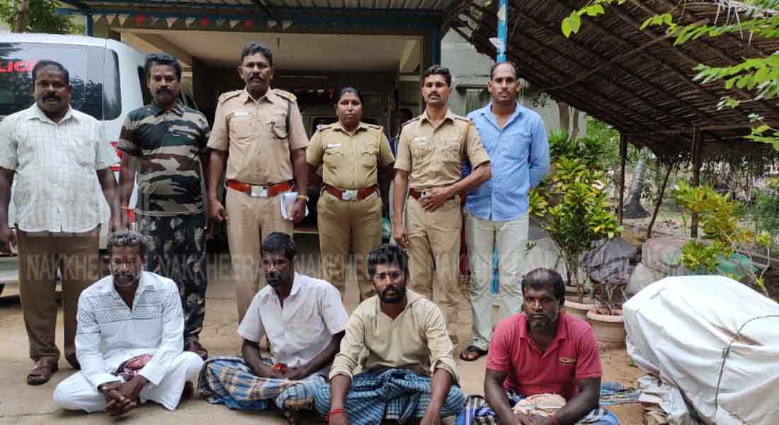 Four fishermen arrested in pudukottai