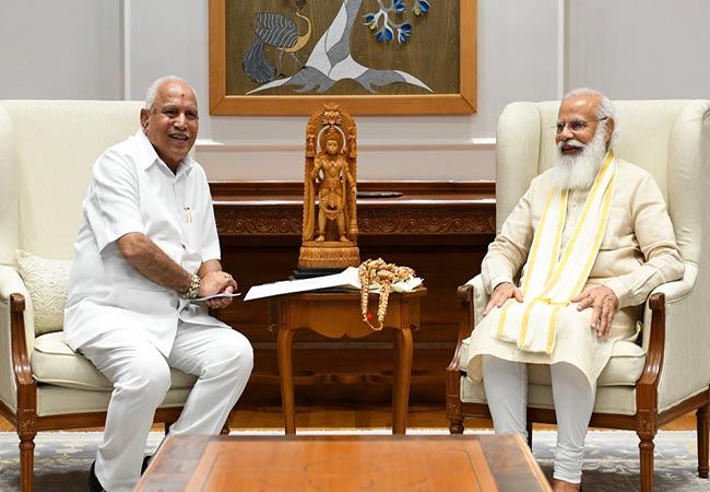karnataka chief minister meet prime minister at delhi