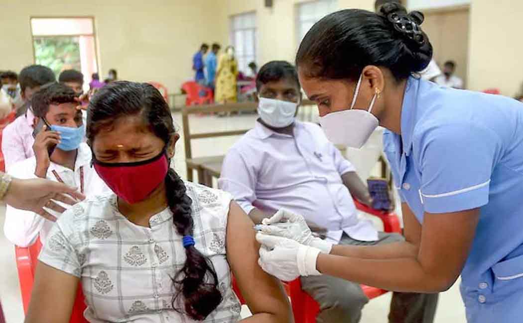 Corona vaccination camp for students in colleges