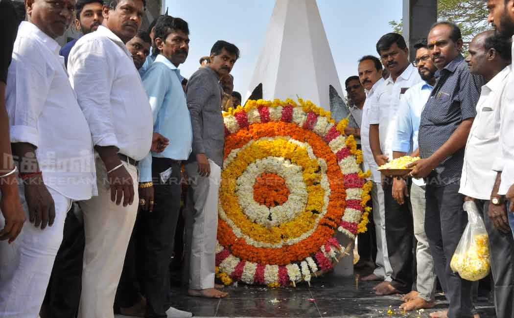 mdmk durai vaiko pays tribute to tamil language martyr