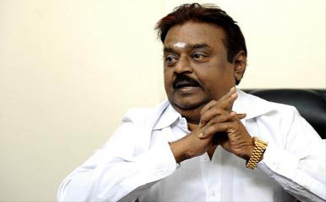 dmdk vijayakanth statement about opening of liquor shops issue
